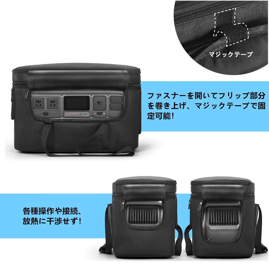 SHEAWA for DJI Power 1000 Portable Power Station Case, Storage Case, Bag, Shockproof, Durable Nylon, Can Also Store Cables and Small Items,