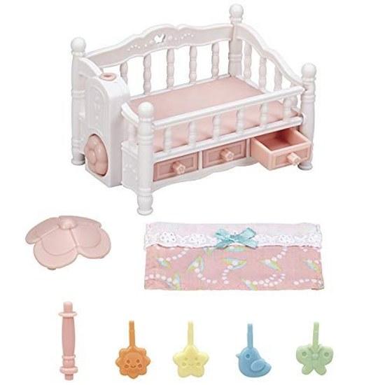Sylvanian Families DollFurniture Set Chocolat Rabbit Triplet Care Se-204 Furniture Spinning Merry Baby Bed Ca-218Set Purchase