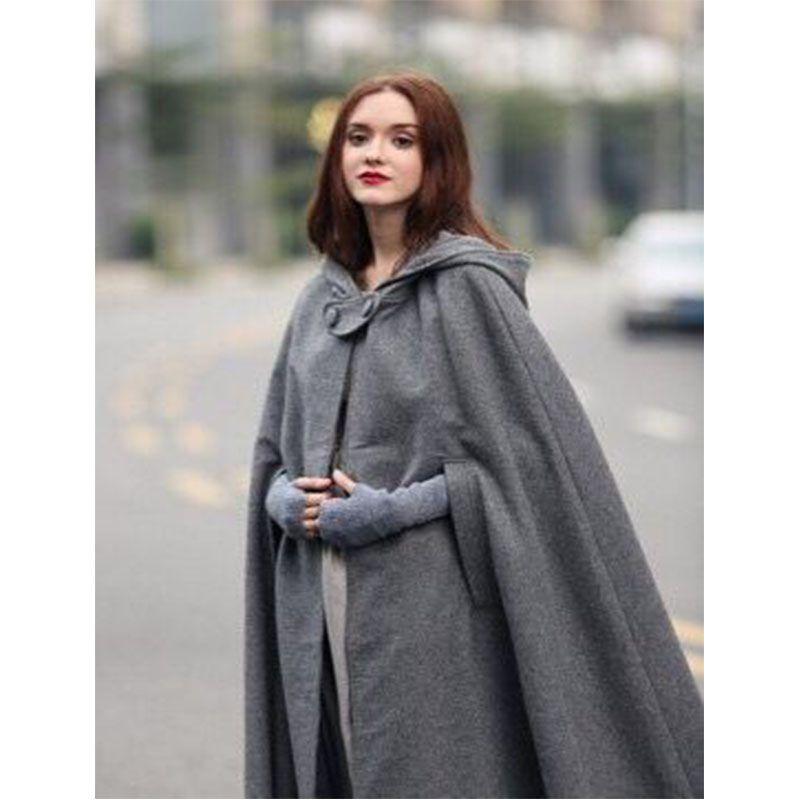Coat Women Trench Open Front Cardigan Jacket Coat Cape Cloak Poncho Plus