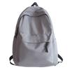 Schoolbag Korean Version of the New Solid Color Backpack, Fashionable, Simple and Large-capacity Backpack for Junior High School Students, Popular