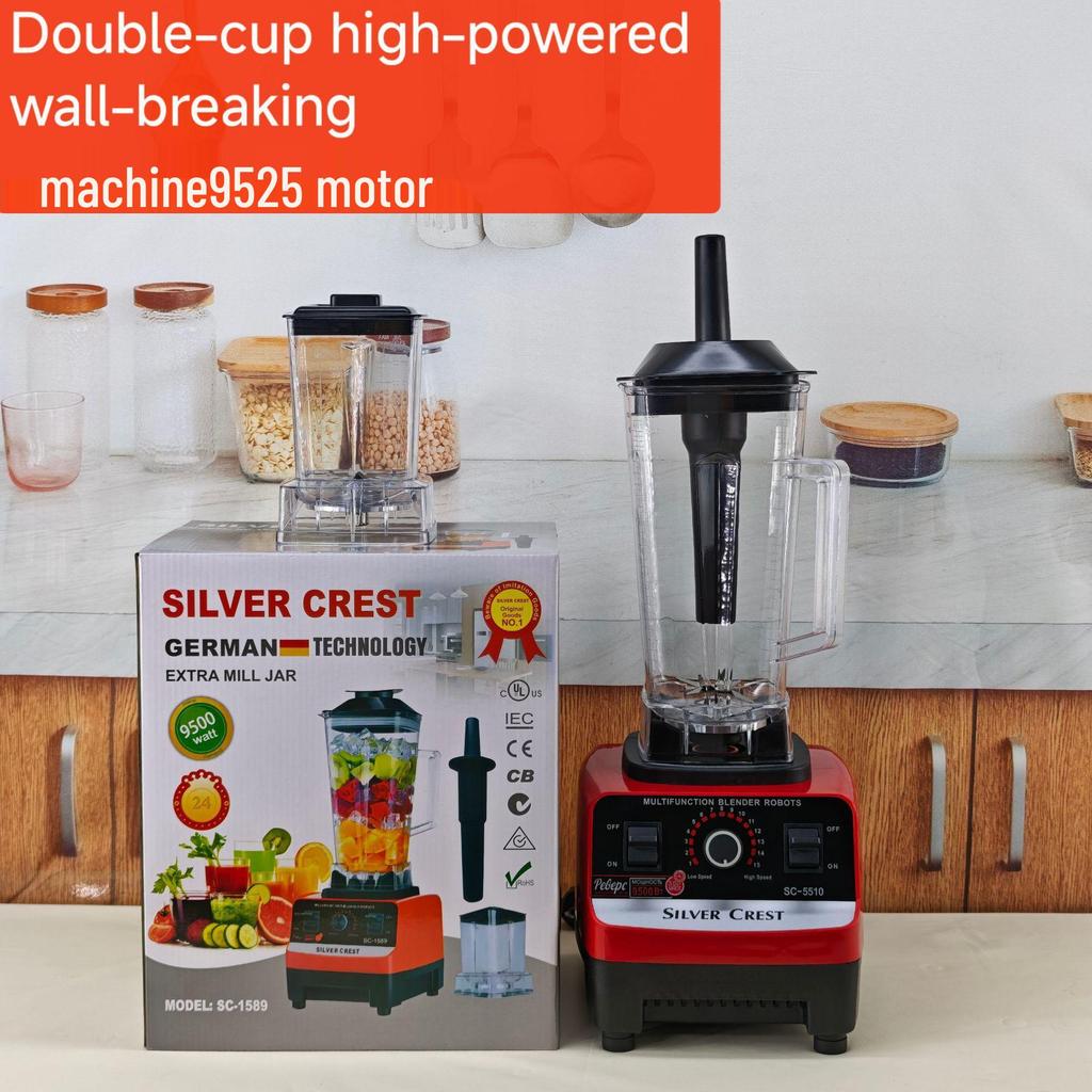 4L 8-in-1 Blender: Large-Capacity Stainless Steel Juicer & Meat Grinder