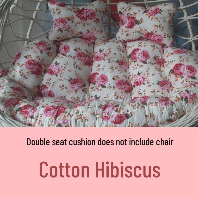 Double Hammock Hanging Chair Cushion - Thick, Washable Rattan Chair Cover for Autumn