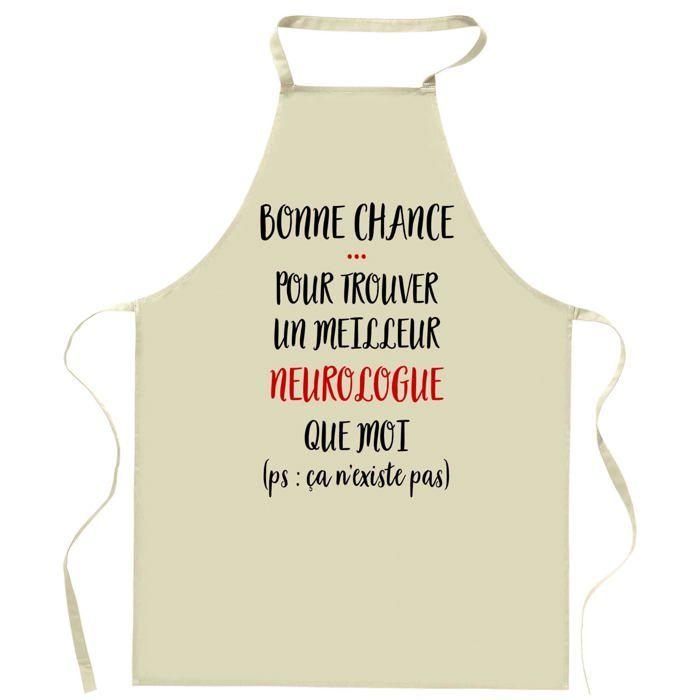 Tablier de cuisine - Neurologue Ca n'existe pas - Coton résistant - Impression DTG (France) - Idée cadeau humour
