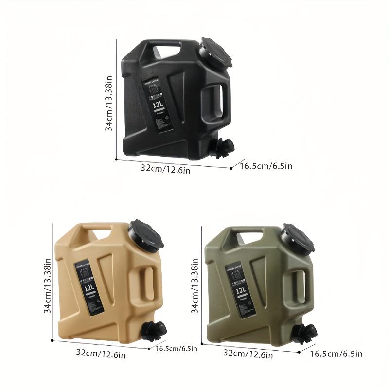 3.2 Gallon Portable Water Tank with Faucet - BPA-Free, Ideal for Camping & Hiking, Durable & Leakproof, Emergency Water Storage, Outdoor Multipurpose