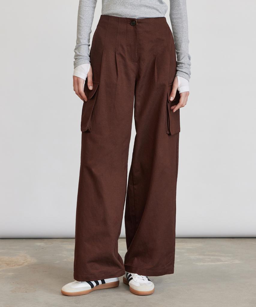 ITOV SEOUL Cotton Tuck Cargo Pants Br
