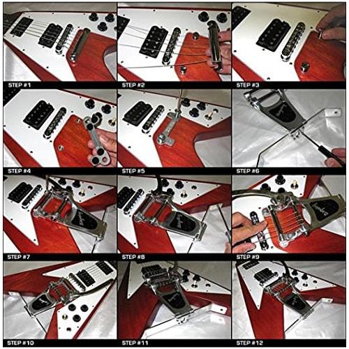 VIBRAMATE V7-VW Mounting Kit for Bigsby B7, Compatible with Flying V Guitars