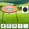 Portable Outdoor Barbecue Folding Round Table Camping Charcoal Barbecue Table Courtyard Stove Tea Making Heating Stove Set