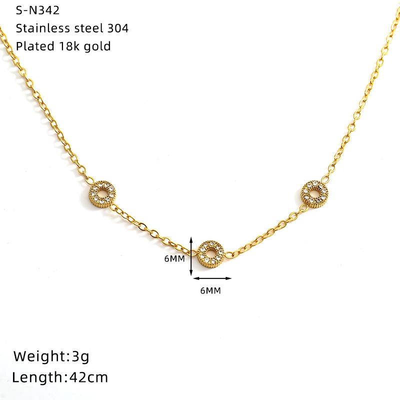 

Gypsy Star Love Square Clavicle Chain Female Titanium Steel Light Luxury Design Stainless Steel Necklace
