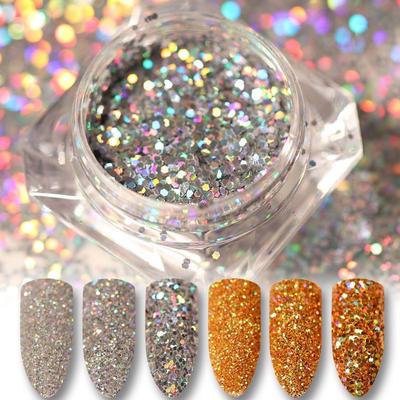 Shiny Nail Glitter Powder Colorful Nail Sequins Paillettes Manicure Nail Art Decoration