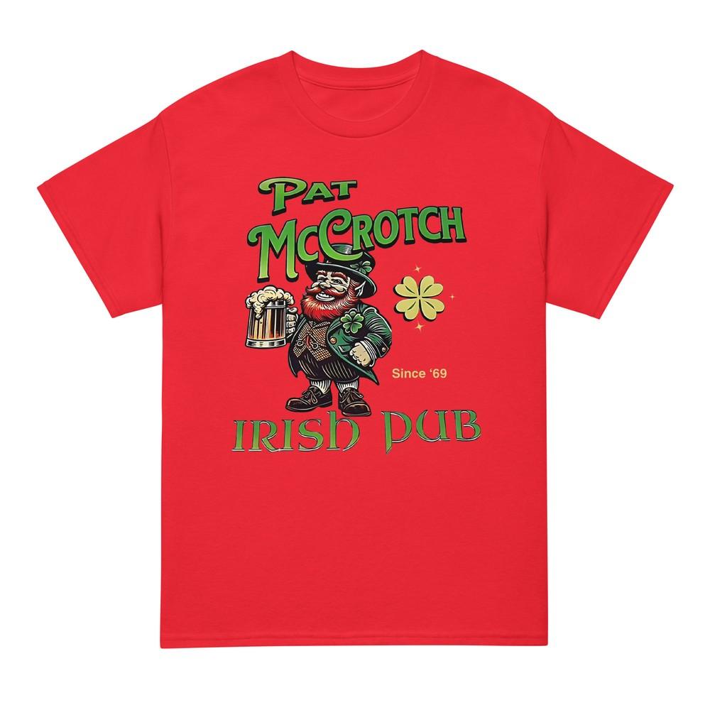 Pat Mccrotch Irish Pub St Patricks Day Dirty Adult Drink TShirt S