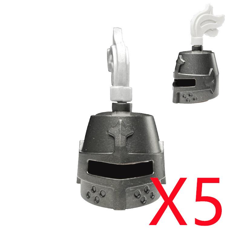 MOC Medieval Building Blocks Military Figures Accessories Soldier Weapons Bow Spear Crossbow Brick Helmet Sword Toy Gift X058