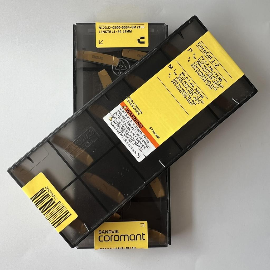SANDVIK / N123J2-0500-0004-GM 2135 / Original Swedish hard alloy blade 10 Pcs