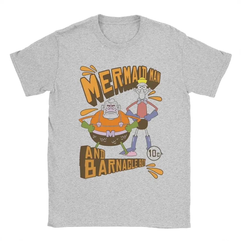 SpongebobedMan And Barnacle Boy T Shirt 100% Cotton Clothing Hipster Short Sleeve Crewneck Tees Classic T-Shirt