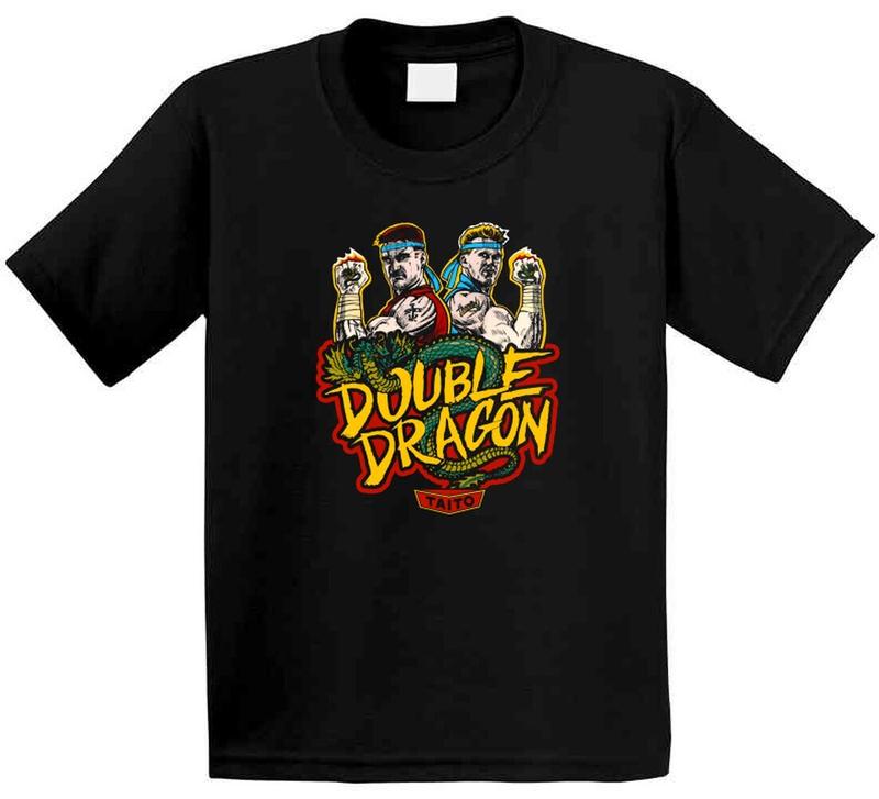 Double Dragon, T-Shirt, Classic, Arcade, Video, Game, Retro, Unisex T-Shirt S