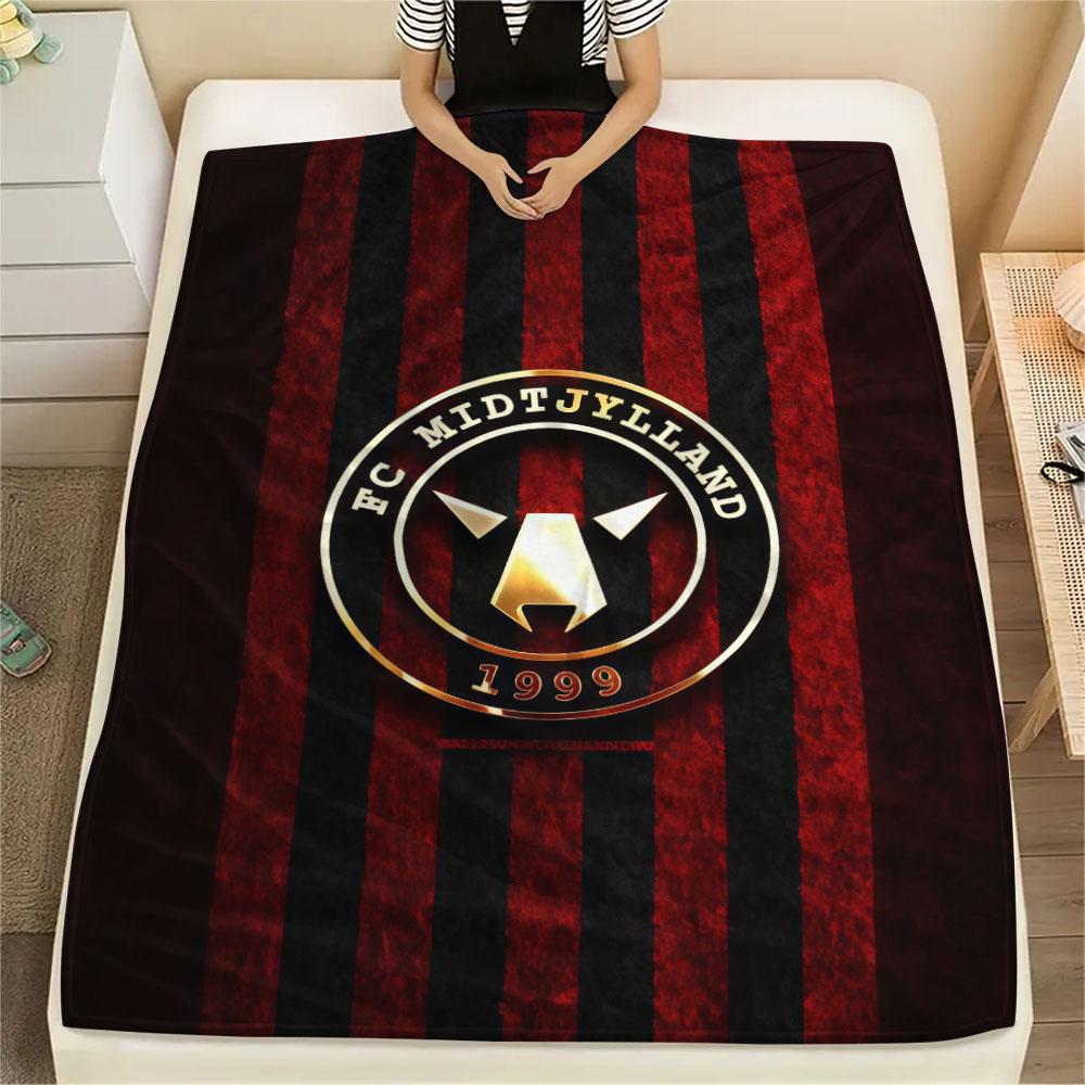 FC Midtjylland FlAannel Blanket, High Quality Comfortable for All Seasons, Home Decor, Warmth and Comfort