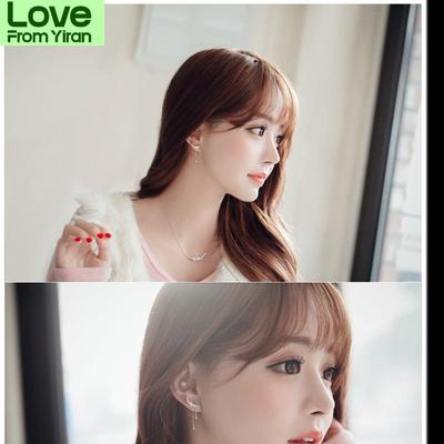 New Fashion 925 Sterling Silver Angel Earrings For Women Girls Gift Fashion Statement Jewelry Korean Earrings