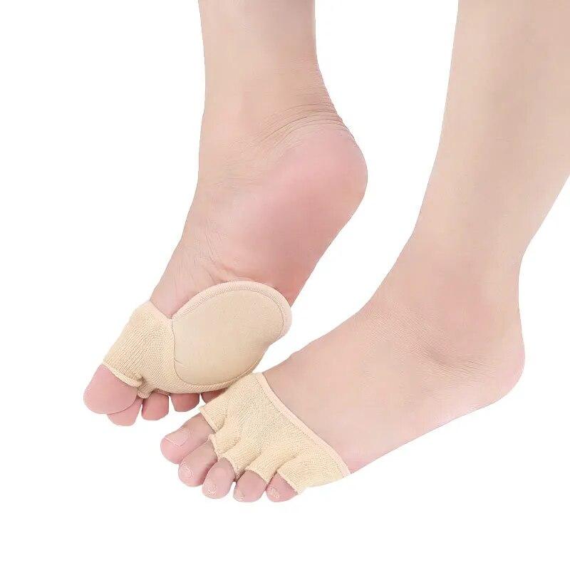 1Pair Women Toe Separator Forefoot Insole Shoes Pads High Heel Soft Insole Anti-Slip Pain Relief Foot Protection Care Liners New