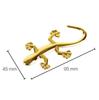 3D Echse Gecko Autoaufkleber PVC Verchromtes Abzeichen Emblem Aufkleber Decal Wasserdicht Reflektierende Aufkleber Auto Styling Dekor Zubehör