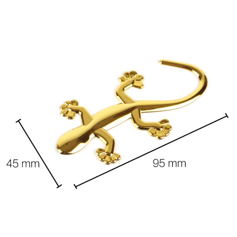 3D Echse Gecko Autoaufkleber PVC Verchromtes Abzeichen Emblem Aufkleber Decal Wasserdicht Reflektierende Aufkleber Auto Styling Dekor Zubehör