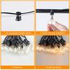 G40 LED Outdoor String Ball Lights 7.6M/20M Shatterproof Patio Lights For Outside Backyard Porch Garden Decor