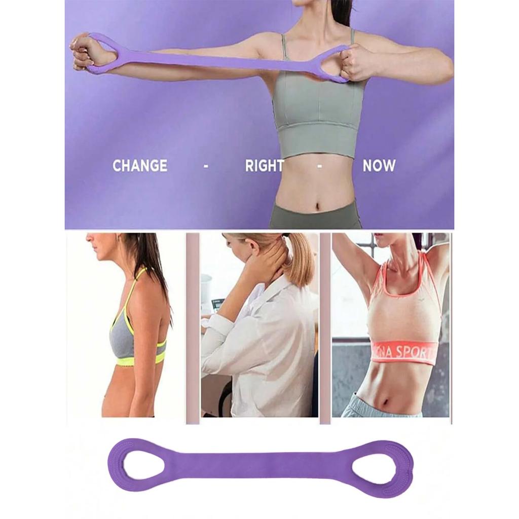 2/3 buc Curele de întindere pentru fitness, Coardă elastică pentru antrenamentul spatelui, Echipament de exerciții asistate pentru yoga pentru femei