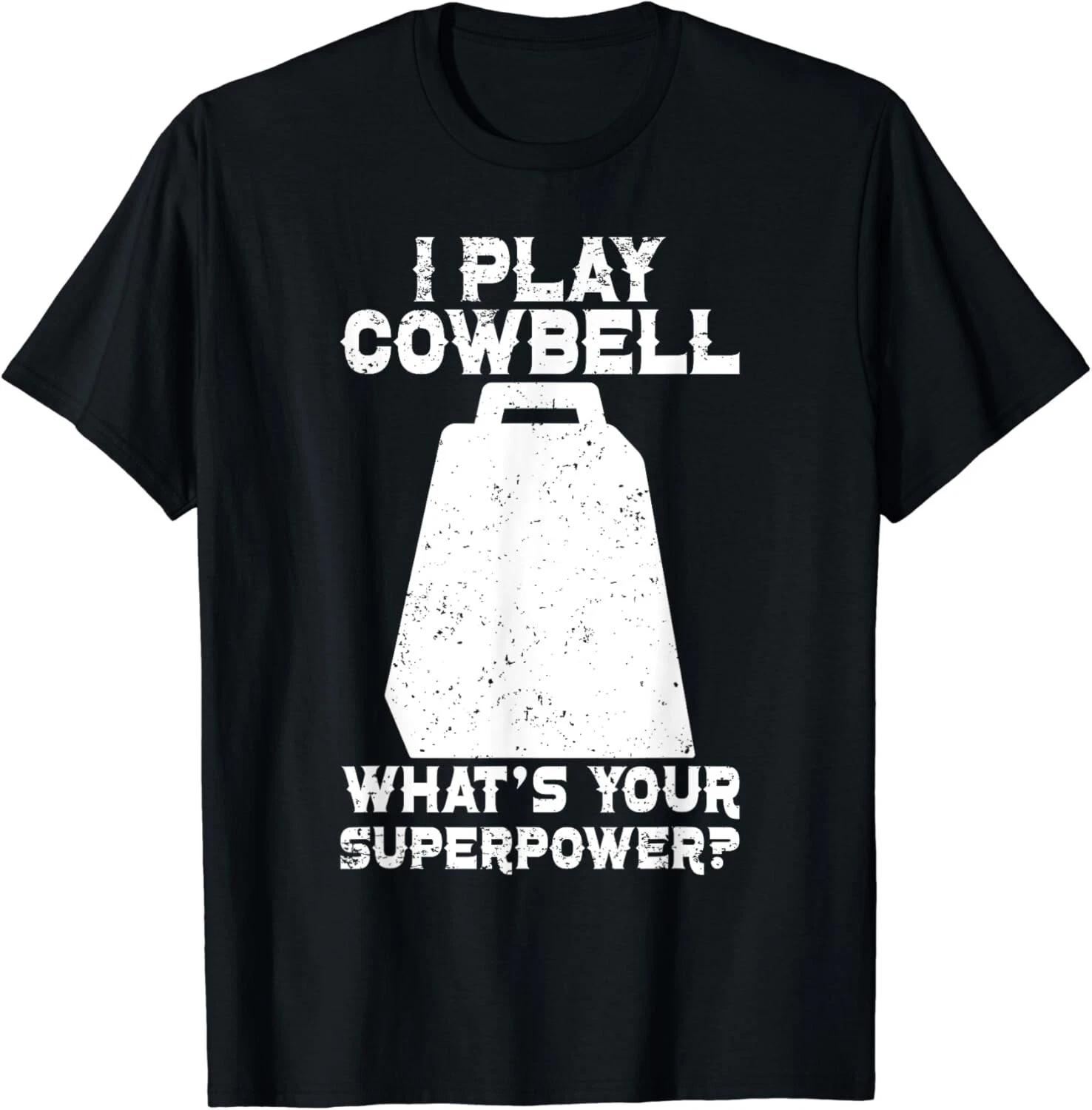 Cow Bell More Cowbell Vintage Funny Drummer Cowbell Funny Gift Unisex T-Shirt S