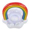 Baby Swimming Float Rainbow Inflatable Children Swimming Ring with Safety Float Seat
