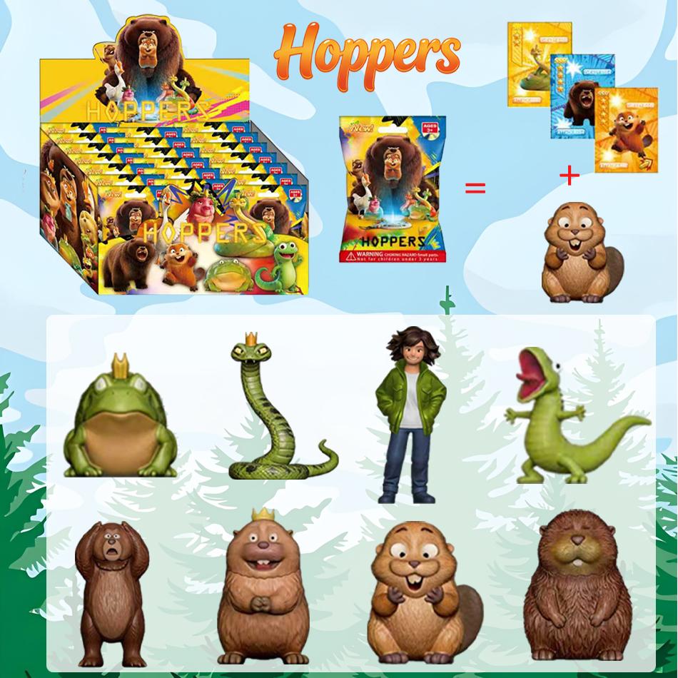 ! Beaver Transformation Plan Series keychain Figure Hoppers Action Figure Movie Model Toys Kids Gift Mystery Box