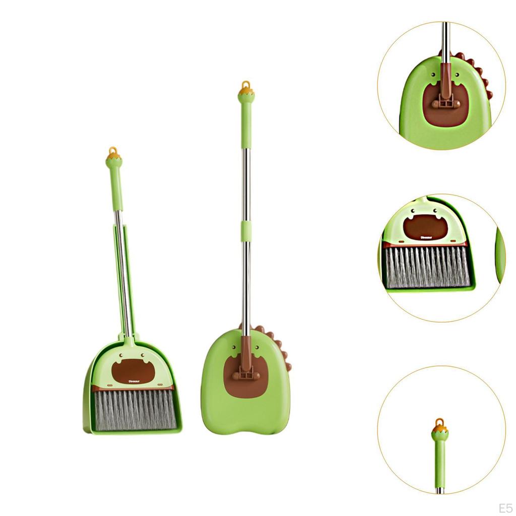 Broom And Dustpan Set for Kids, Cleaning Play Tools Boys Girls