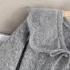 Women's V-Neck Cable Knit Pullover Sweater