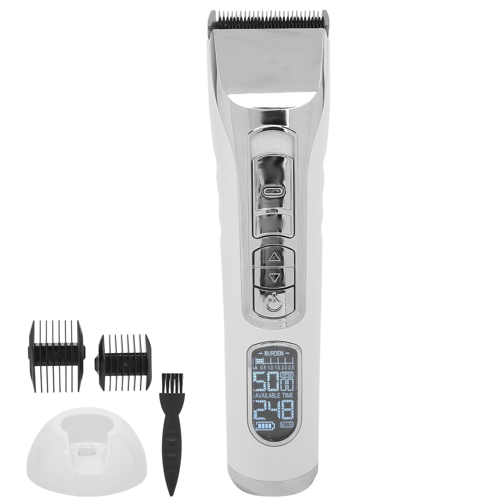 

Мужская машинка для стрижки волос LED электрическая аккумуляторная машинка для стрижки волос для салона US PLUG белый