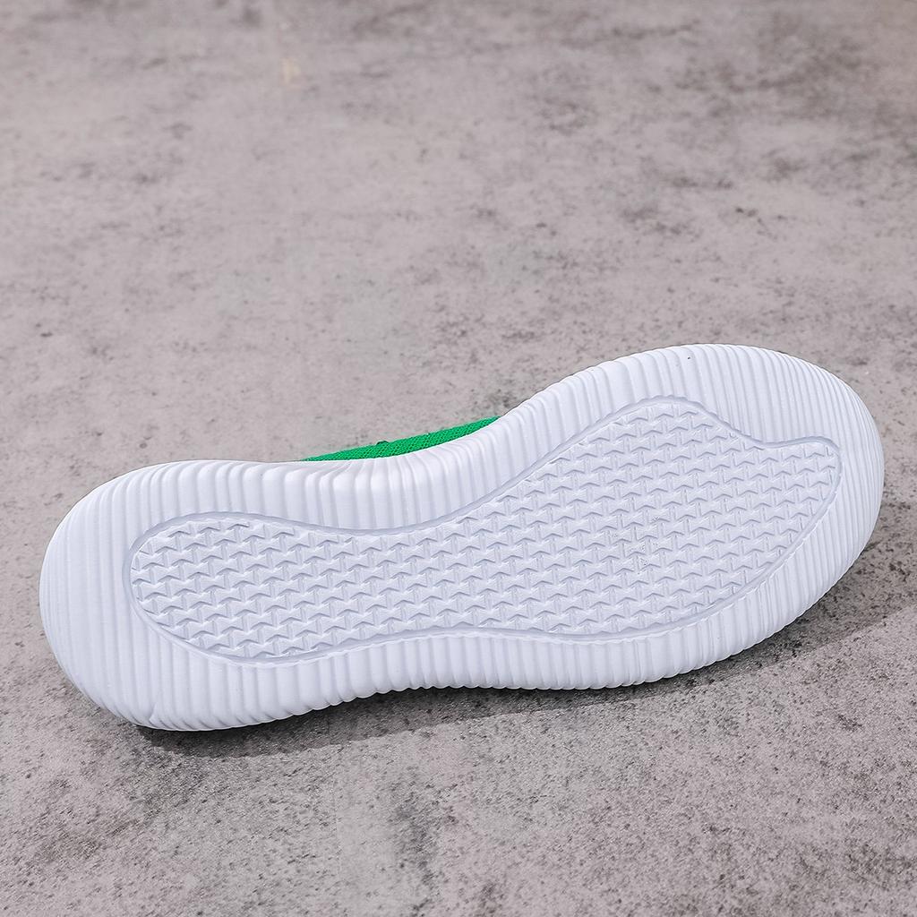 Große Größe Gestrickte Damen Sportschuhe mit bunten Strasssteinen Lässig Ein Fuß und vielseitig Socken und Schuhe Größe 36-43