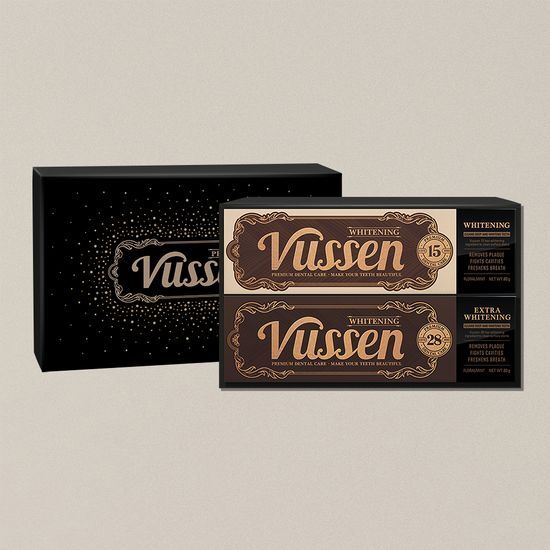 VUSSEN Teeth Whitening 80g 2-pack Set (VUSSEN15, 28)