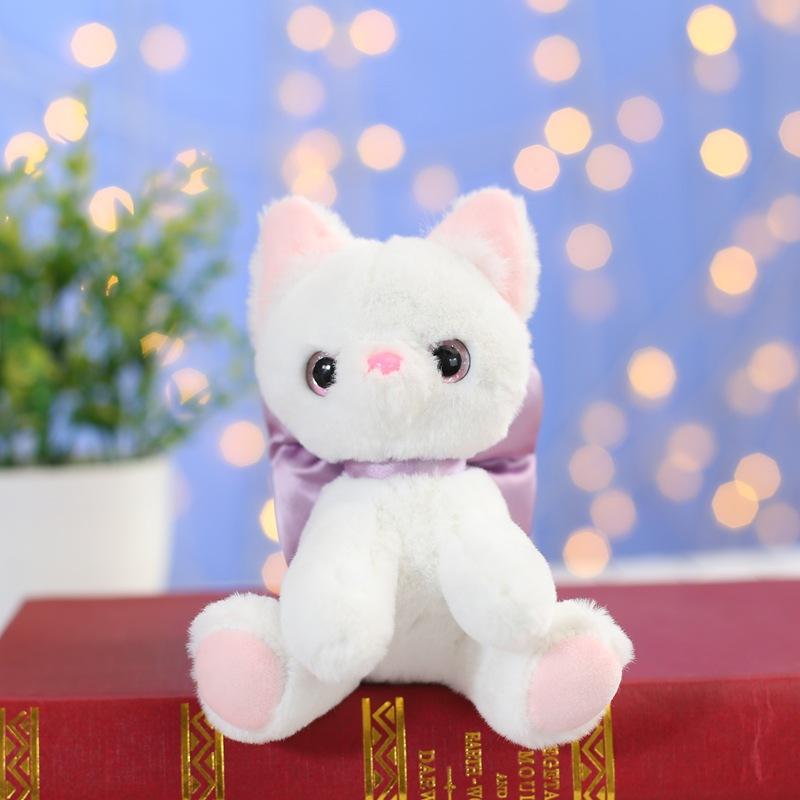 Cute Cute Bow Cat Doll Small Pendant Couple Doll Bag Hanging Decoration Keychain Plush Toy