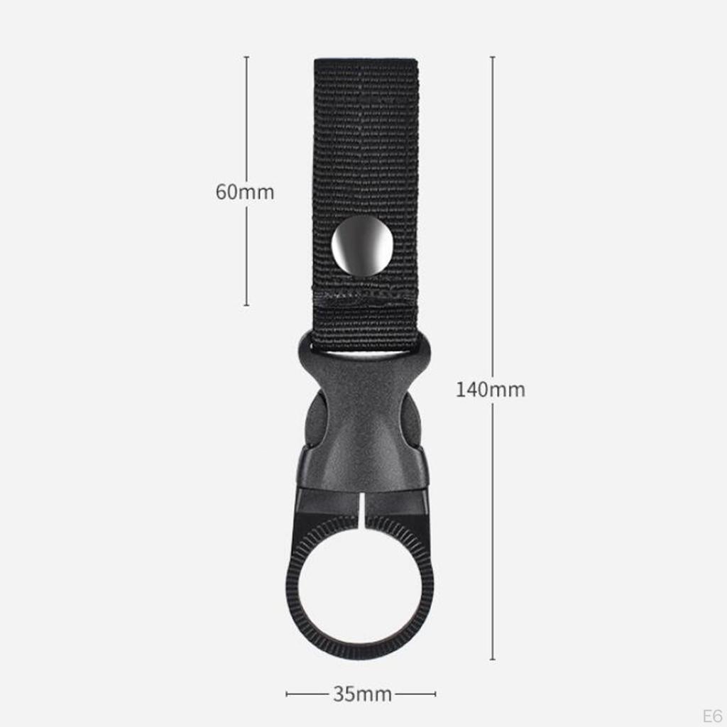 Bottle Hanging Buckle Clip Carabiner Keychain Belt Water Ring Holder Webbing