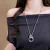 Elegantní vícevrstvý dutý kulatý náhrdelník: Elegantní design s luxusním pocitem