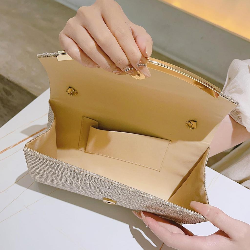 [BoleLOJin] Elegant Sparkling Clutch Bag, Elegant Ladies' Evening Bag, Wedding Bag, Ladies' Formal Bag