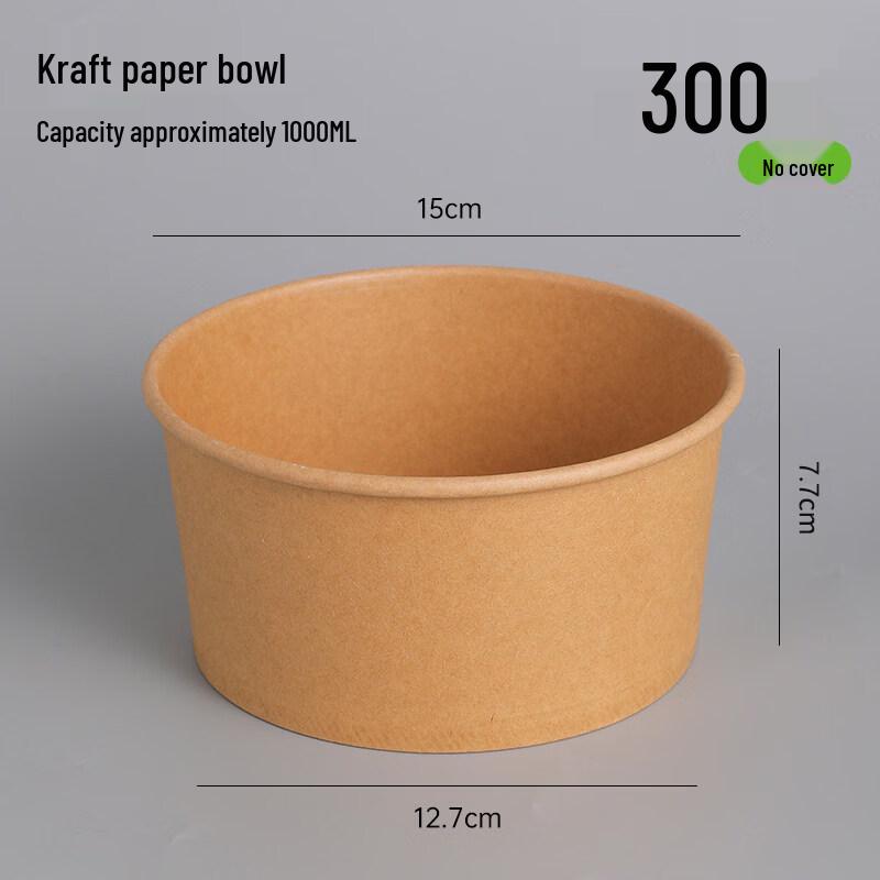 

Disposable Kraft Paper Takeaway Bowl