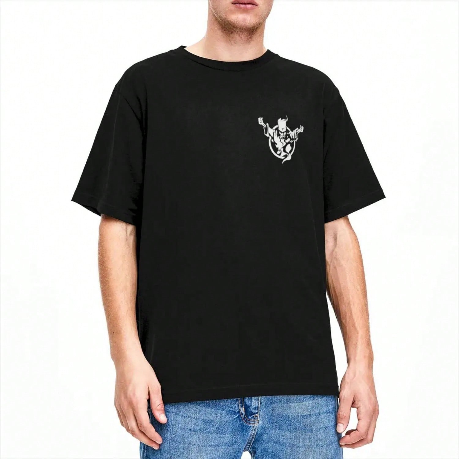 s T-Shirt Thunderdom Hardcore Wizard Music Print Short Sleeve Cotton And Brand Half Sleeve Graphic T-Shirt S разноцветный