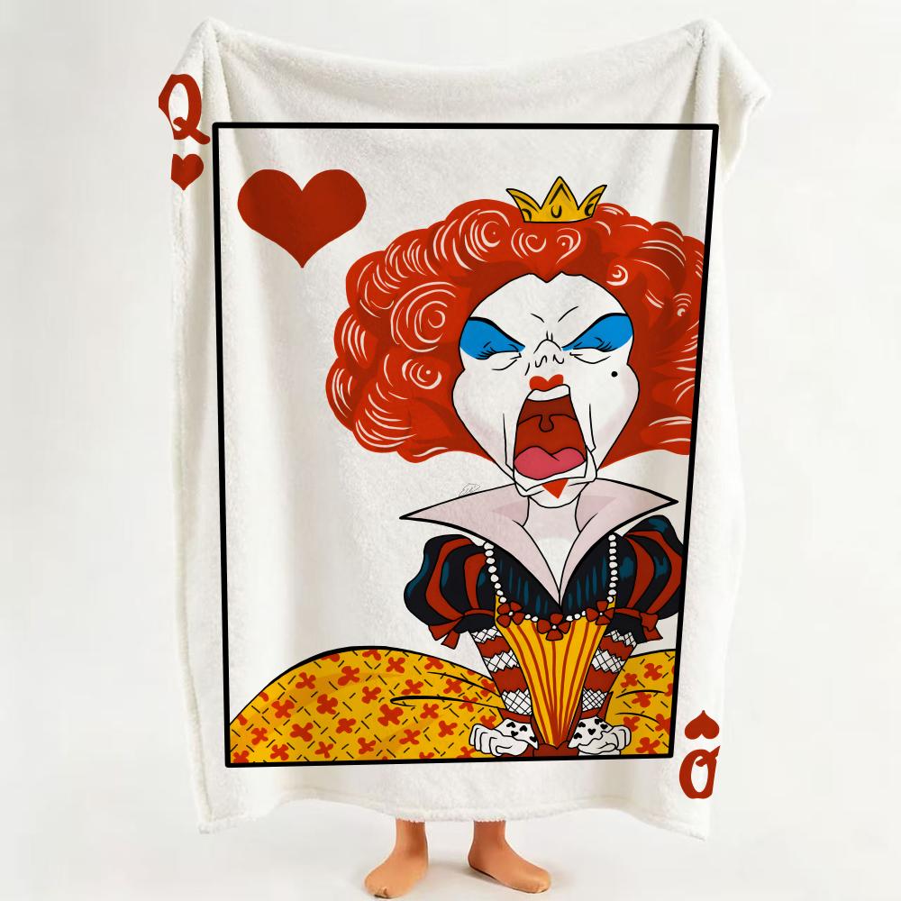 Game P Playing C Cards Throw Flannel Throw Blanket Suitable for Sofa Living Room Bedroom