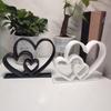 Modern Minimalist Love Heart Statue Art Sculpture Home Decor Ornament for Desk Bookshelf Decoration Valentine’s Gift