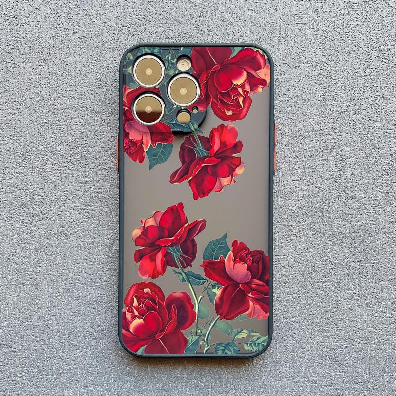 

INS Чехлы для телефона с рисунком цветов Для iPhone 11 Чехол iPhone 17 16 13 12 15 14 Pro Max Mini 14 15 16 Plus XS X XR Ударопрочные чехлы iphone15 pro