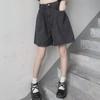 Korean Style Women's High Waist A-Line Denim Shorts - Summer Loose Fit, Wide-Leg Hot Pants