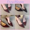 French Elegant Pointed Toe Slipon High Heels For Women With Rubber Sole For Daily Wear