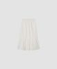Deolil Trim White Long Skirt