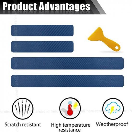 Car Protector Strip Sticker Door Plate Sill Scuff Cover Anti-Scratch Accessories