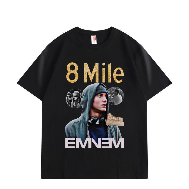 

Rapper Eminem Graphic T Shirts Men s Women s Vintage Hip Hop Short Sleeve T-shirt Fashion Casual Oversized T-shirts S