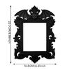 Multipurpose Gothic Retro Themed Bat Shaped Photo Picture Frame Halloween Decoration With Wall Mountable Hanging Feature