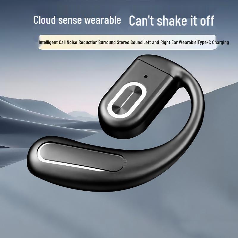 Wireless Noise-Cancelling Ear-Hook Bluetooth 5.4 Headset Z70