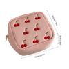 Cherry Cosmetic Bag Advanced Sense Simple Portable Large-Capacity Color Cosmetic Storage Bag Female Cherry Wash Bag